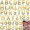 184 Pcs 6 Inch Large Letter Stickers for Party Backdrop (Gold) 9.84 x 4.72 x 0.04 inches